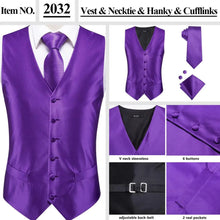 Load image into Gallery viewer, Men’s Silk Jacquard Suit Vest Set
