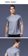 Load image into Gallery viewer, Men's Fitness Gym T Shirts 2020 Shirt Homme Running Men Designer Quick Dry T-Shirts Running Slim Fit Tops Tees Sport Muscle Tee
