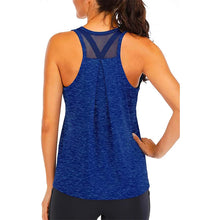 Load image into Gallery viewer, Yoga Shirt Female New Style T-Shirt Loose Fitness Tops Vest Women Sleeveless Sport Tee Quick-Drying Gym Running Workout Blouse
