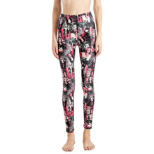 Load image into Gallery viewer, Women Leggings High Waist Cartoon Comic Beauty Print Trousers Soft Female Casual Elastic Pant
