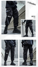 Load image into Gallery viewer, New Joggers Cargo Pants Men Fashion Ribbons Pocket Harem Trousers Sweatpants Men Hip Hop Harajuku Streetwear Casual Pants
