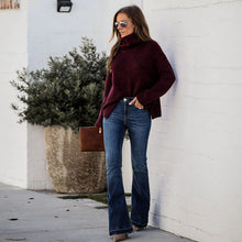 Load image into Gallery viewer, Wide Leg Flared Denim Jeans
