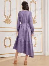 Load image into Gallery viewer, 3D Textured Woven Weaved Jacquard With Floral Raised Detailed Fukro Pattern for Making Children Wear Women Dresses Clothings
