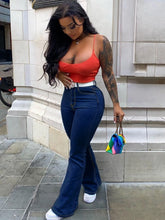 Load image into Gallery viewer, High Waist Vintage Flared Jeans
