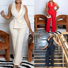 Load image into Gallery viewer, African Inspired Wide Leg Jumpsuit
