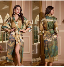 Load image into Gallery viewer, Luxury Summer Silk Bath Robe
