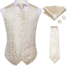 Load image into Gallery viewer, Men’s Silk Jacquard Suit Vest Set
