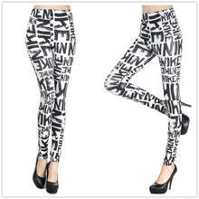 Load image into Gallery viewer, Women Leggings High Waist Cartoon Comic Beauty Print Trousers Soft Female Casual Elastic Pant
