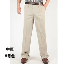 Load image into Gallery viewer, Classic Pleated Cotton Business Trousers
