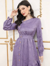 Load image into Gallery viewer, 3D Textured Woven Weaved Jacquard Fabric With Floral Raised Design Pattern for Making Children Wear Women Dresses Clothings
