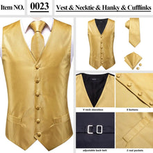Load image into Gallery viewer, Men’s Silk Jacquard Suit Vest Set
