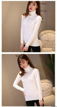 Load image into Gallery viewer, Cashmere Style Turtleneck Knit Pullover
