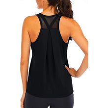 Load image into Gallery viewer, Yoga Shirt Female New Style T-Shirt Loose Fitness Tops Vest Women Sleeveless Sport Tee Quick-Drying Gym Running Workout Blouse
