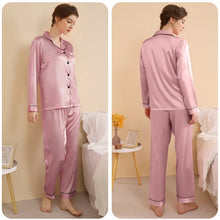Load image into Gallery viewer, Silky Satin Plus Size Pajamas
