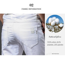 Load image into Gallery viewer, Slim Fit White Stretch Jeans
