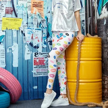 Load image into Gallery viewer, Women Leggings High Waist Cartoon Comic Beauty Print Trousers Soft Female Casual Elastic Pant
