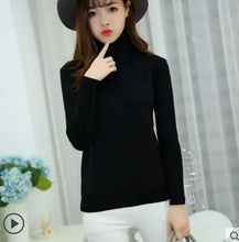 Load image into Gallery viewer, Cashmere Style Turtleneck Knit Pullover
