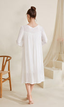 Load image into Gallery viewer, Romantic Lace Nightdress Women French Style Fairy Sleep Lace Dress Elegant Long Sleeve Cotton Nightgown Victorian Loungewear
