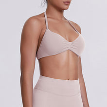Load image into Gallery viewer, Sport Bra Strappy Bra Top Women High Support Thin Strap Halter Sport Seamless Bras Scrunch Workout Yoga Tank
