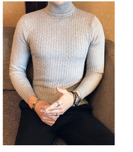 Load image into Gallery viewer, Slim Turtleneck Knit Pullover

