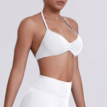 Load image into Gallery viewer, Sport Bra Strappy Bra Top Women High Support Thin Strap Halter Sport Seamless Bras Scrunch Workout Yoga Tank

