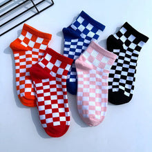 Load image into Gallery viewer, Unisex Korean Checkerboard Ankle Socks
