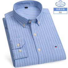 Load image into Gallery viewer, Oxford Striped Cotton Casual Shirt
