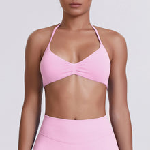 Load image into Gallery viewer, Sport Bra Strappy Bra Top Women High Support Thin Strap Halter Sport Seamless Bras Scrunch Workout Yoga Tank
