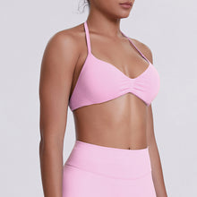 Load image into Gallery viewer, Sport Bra Strappy Bra Top Women High Support Thin Strap Halter Sport Seamless Bras Scrunch Workout Yoga Tank

