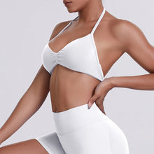Load image into Gallery viewer, Sport Bra Strappy Bra Top Women High Support Thin Strap Halter Sport Seamless Bras Scrunch Workout Yoga Tank
