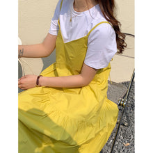 Load image into Gallery viewer, Wei Yong Song Dress 2021 Summer New Korean version of the loose waist design is irregular summer skirt
