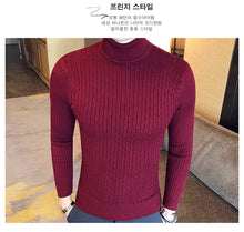 Load image into Gallery viewer, Slim Turtleneck Knit Pullover
