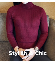 Load image into Gallery viewer, Slim Turtleneck Knit Pullover
