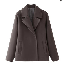 Load image into Gallery viewer, Double Breasted Wool Blazer Coat
