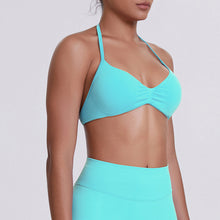 Load image into Gallery viewer, Sport Bra Strappy Bra Top Women High Support Thin Strap Halter Sport Seamless Bras Scrunch Workout Yoga Tank
