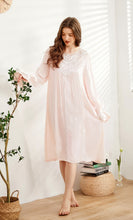 Load image into Gallery viewer, Romantic Lace Nightdress Women French Style Fairy Sleep Lace Dress Elegant Long Sleeve Cotton Nightgown Victorian Loungewear
