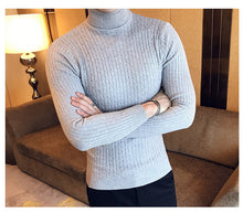 Load image into Gallery viewer, Slim Turtleneck Knit Pullover
