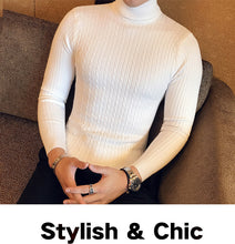 Load image into Gallery viewer, Slim Turtleneck Knit Pullover
