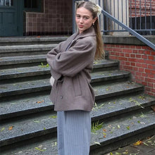 Load image into Gallery viewer, Double Breasted Wool Blazer Coat
