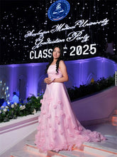 Load image into Gallery viewer, Luxurious Strapless Floral Evening Dress
