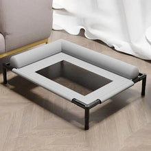 Load image into Gallery viewer, Pet Furniture Mesh Elevated Dog Beds Breathable Removable Raised Dog Bed with Pillow Outside Dog Bed Cat Patio Sunbathing
