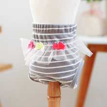 Load image into Gallery viewer, Striped Cotton Puppy Panties Set
