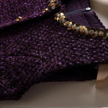 Load image into Gallery viewer, Elegant Tweed Sleeveless Midi Dress

