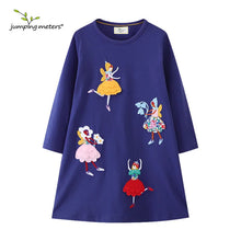 Load image into Gallery viewer, Dancing Animal Polka Girls Dress
