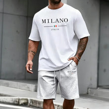 Load image into Gallery viewer, Men's Tracksuit Short Sleeve Top and Sports Shorts 2026 Summer Italy Fashion T-shirt Outfit Home Outdoor Daily Casual Sportswear
