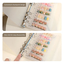 Load image into Gallery viewer, Nail Art Piece Storage Book Large Capacity Exhibition Photo Album Card Clip Display Board DIY Simple Album Storage Book
