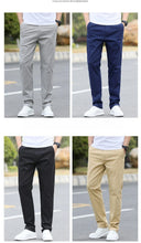Load image into Gallery viewer, Men's High-Quality Chinos -Cotton Casual Trousers - Breathable Straight Pants (Sizes W28-w40)
