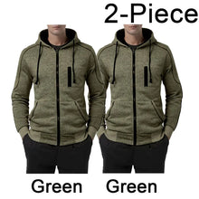 Load image into Gallery viewer, Men's Hoodie Black White Army Green Red Hooded Color Block Fleece Cool Casual Winter Clothing Apparel Hoodies Sweatshirts

