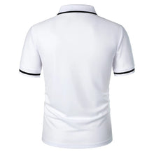 Load image into Gallery viewer, New Men's Short Sleeve Polo Shirts Solid Color Casual T-shirt Summer Trendy Breathable Loose Basic Splice Top Pockets Men Shirts
