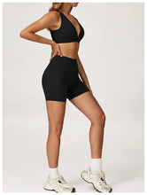 Load image into Gallery viewer, Yoga Set 2 Pieces Gym Clothes Yoga Outfits For Women Tracksuits Workout Long Sleeved Fitness Set Sport Bra Crop Top Gym Leggings
